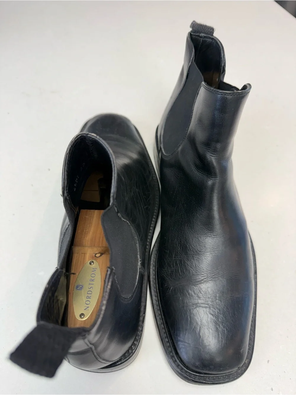 Gordon Rush Men's Made in Italy Black Leather Chelsea Boots